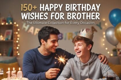 150+ Happy Birthday Wishes for Brother: Heartfelt, Funny & Hindi Messages