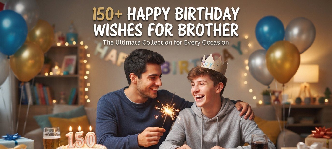 150+ Happy Birthday Wishes for Brother: Heartfelt, Funny & Hindi Messages