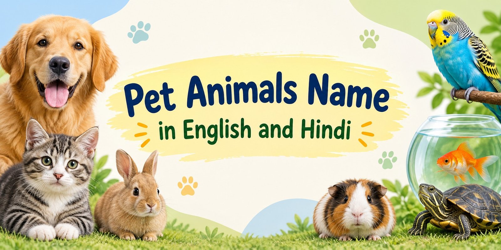 Pet Animals Name in English and Hindi