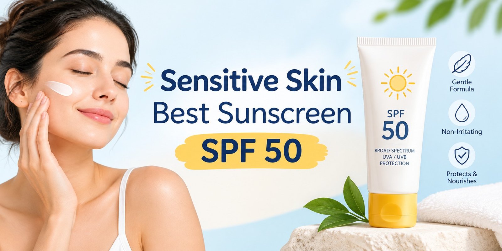 Best Sunscreen for Sensitive Skin SPF 50
